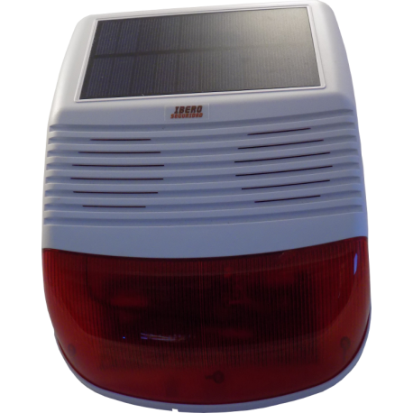 Sirena solar exterior inalámbrica