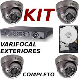 Kit videovigilancia exteriores completo