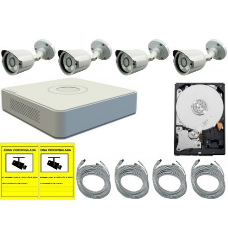 Kit de videovigilancia para exterior o interior REC960HBULL4