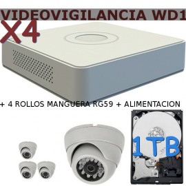 Kit Videovigilancia Wd1x4